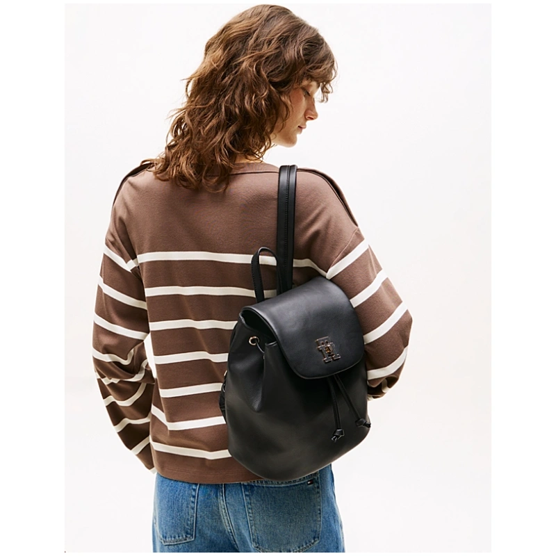 TOMMY HILFIGER Modern TH Monogram Turn Lock Backpack