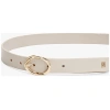 TOMMY HILFIGER Chic Twist Buckle Leather Belt