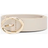 TOMMY HILFIGER Chic Twist Buckle Leather Belt