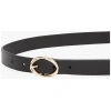 TOMMY HILFIGER Chic Twist Buckle Leather Belt