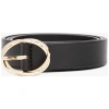 TOMMY HILFIGER Chic Twist Buckle Leather Belt