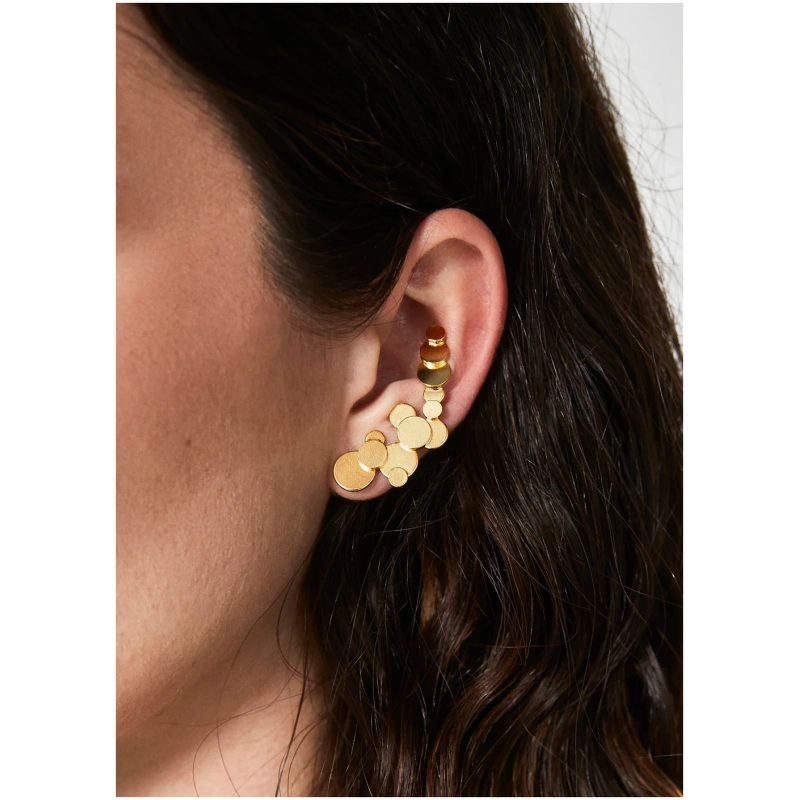 NALI ENVELOPING EARRINGS W/ SPHERES GOLD 10-3937-125 1008 TOI&MOI