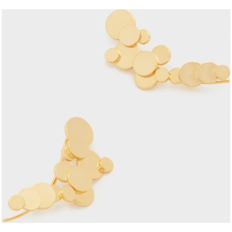 NALI ENVELOPING EARRINGS W/ SPHERES  GOLD
