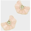 NALI SANDY FAN EARRINGS ENAMEL