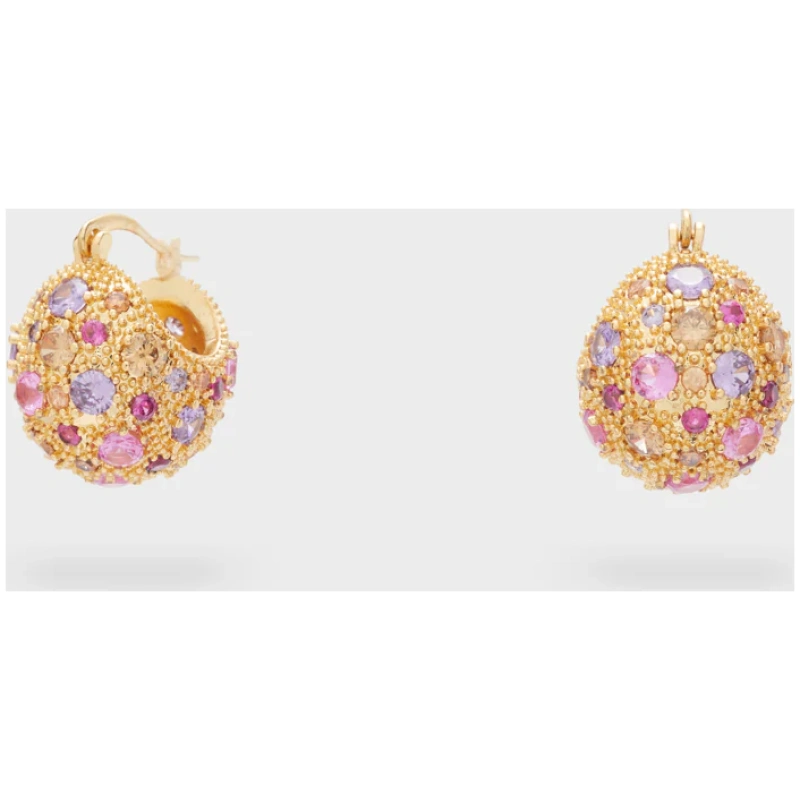NALI EMMA SPHERE EARRINGS W/ZIRCONS