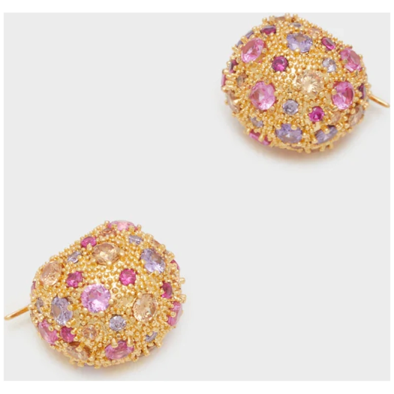 NALI EMMA SPHERE EARRINGS W/ZIRCONS
