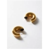 NALI VANNA HOOP EARRINGS S.STEEL GOLD