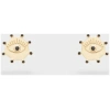 NALI LOBE EARRINGS W/ EYE S.STEEL BLACK/GOLD