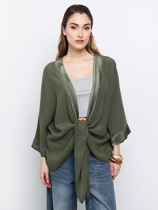 TOI MOI Oversized kimono with knot