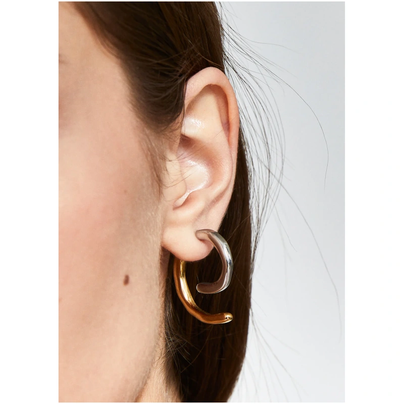 NALI SPIRAL EARRINGS S.STEEL GOLD/SILVER 4300454 651 GANT