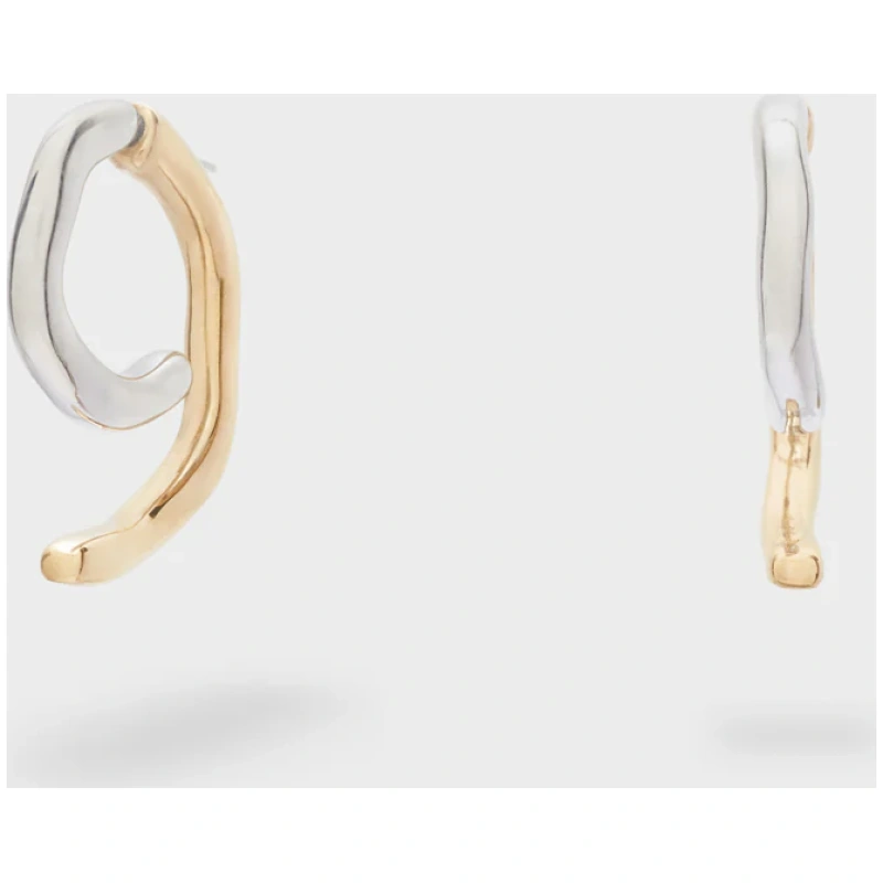 NALI SPIRAL EARRINGS S.STEEL GOLD/SILVER