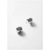 NALI APRIL ROUND LOBE EARRINGS S.STEEL