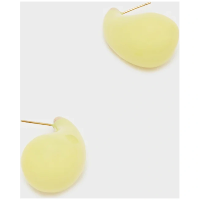 NALI  ECHO EARRINGS S.STEEL GOLD+ENAMEL