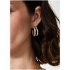 NALI DOUBLE HOOP EARRINGS S.STEEL GOLD/SILVER