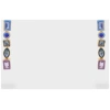 NALI EARRINGS W/ ZIRCONS AND ENAMEL REINBOW MIX