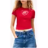 TOMMY JEANS Heart print slim t-shirt