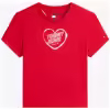 TOMMY JEANS Heart print slim t-shirt