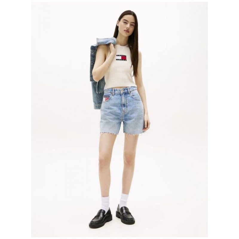 TOMMY JEANS Women's Tank Top Ecru Tommy Jeans