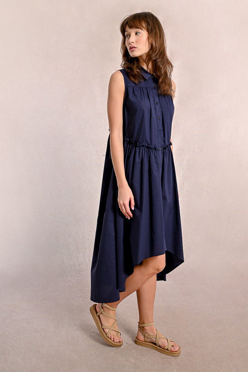 MOLLY BRACKEN Asymmetrical shirt dress