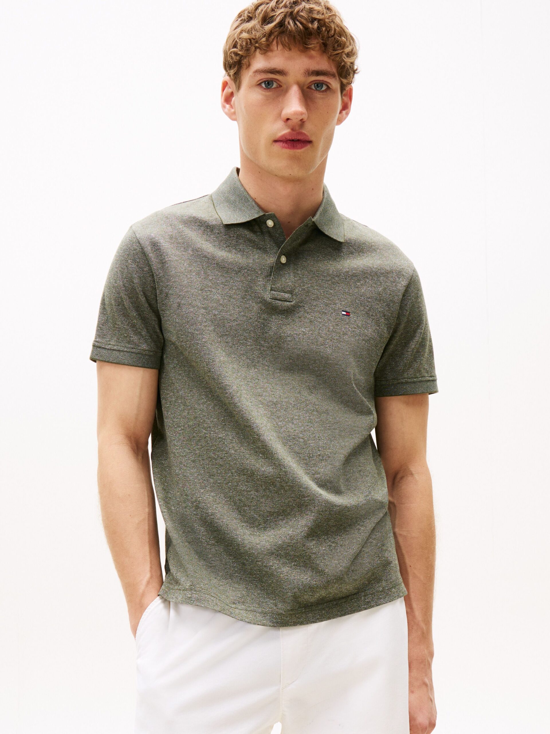 TOMMY HILFIGER Two-Tone Mercerised Polo Shirt