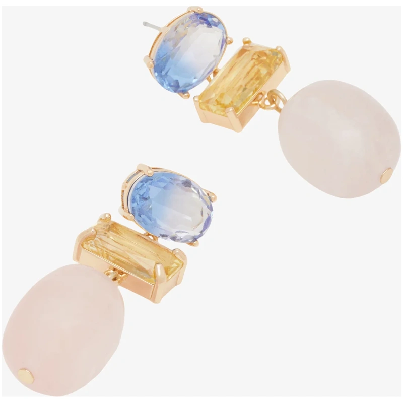 NALI SHIRLEY EARRINGS RESIN+STONE