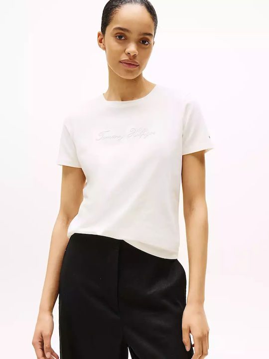 TOMMY HILFIGER Embroidery Crew Neck T-Shirt